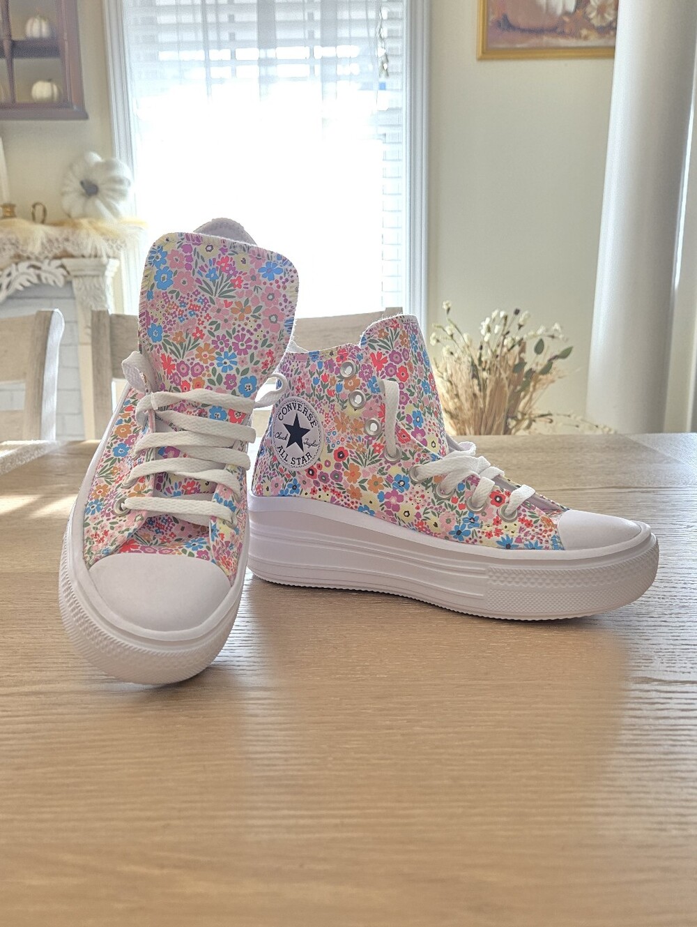 NEW Converse Chuck Taylor All Star Womens High Top Platform Floral US 7
